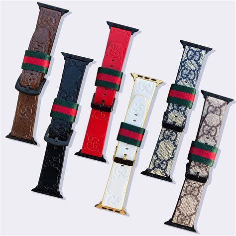 cheap gucci apple watch bands|gucci watch with interchangeable bands.